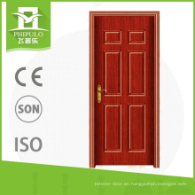 Puerta de madera de los hogares del pvc del diseño atractivo con buena calidad de los proveedores de China